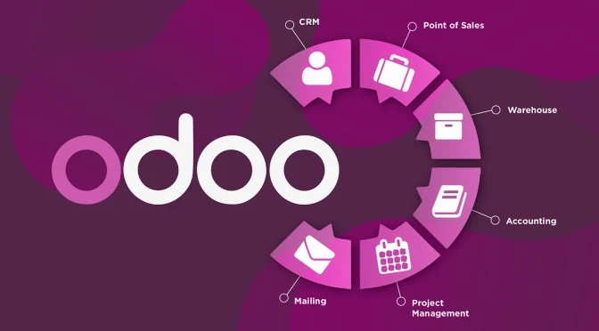 خدمات تطبيق Odoo ERP للشركات: CRM ومحاسبة ومخزون ونقاط بيع وإدارة مشاريع