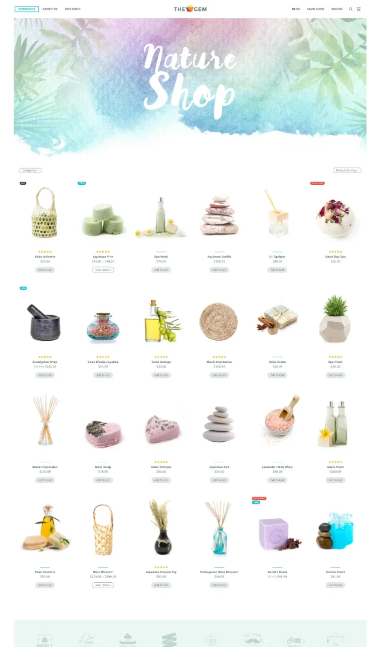 Nature Shop E‑Commerce Product Page – Organic & Wellness Store Layout